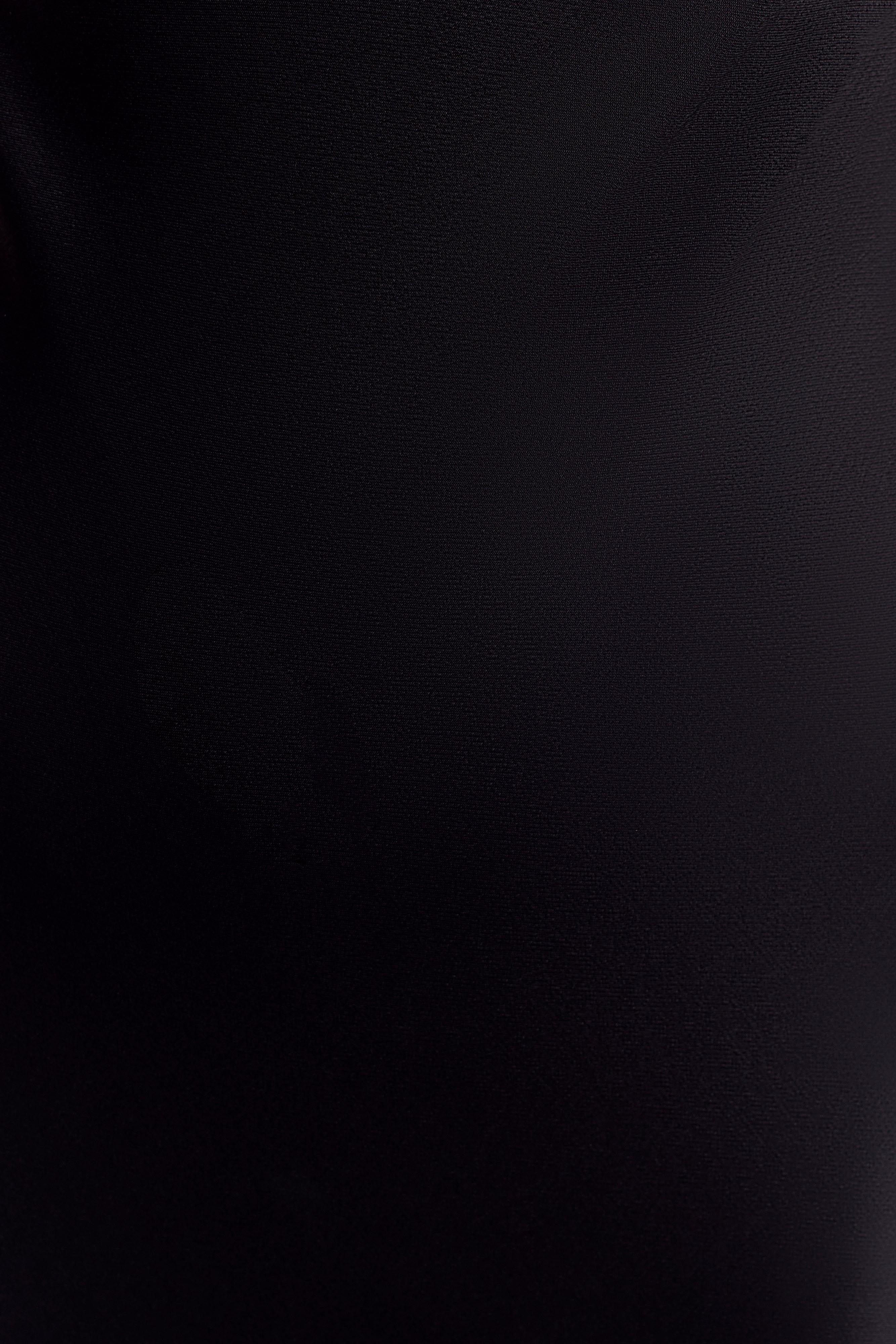 Camille One Shoulder Satin Maxi Dress - Black