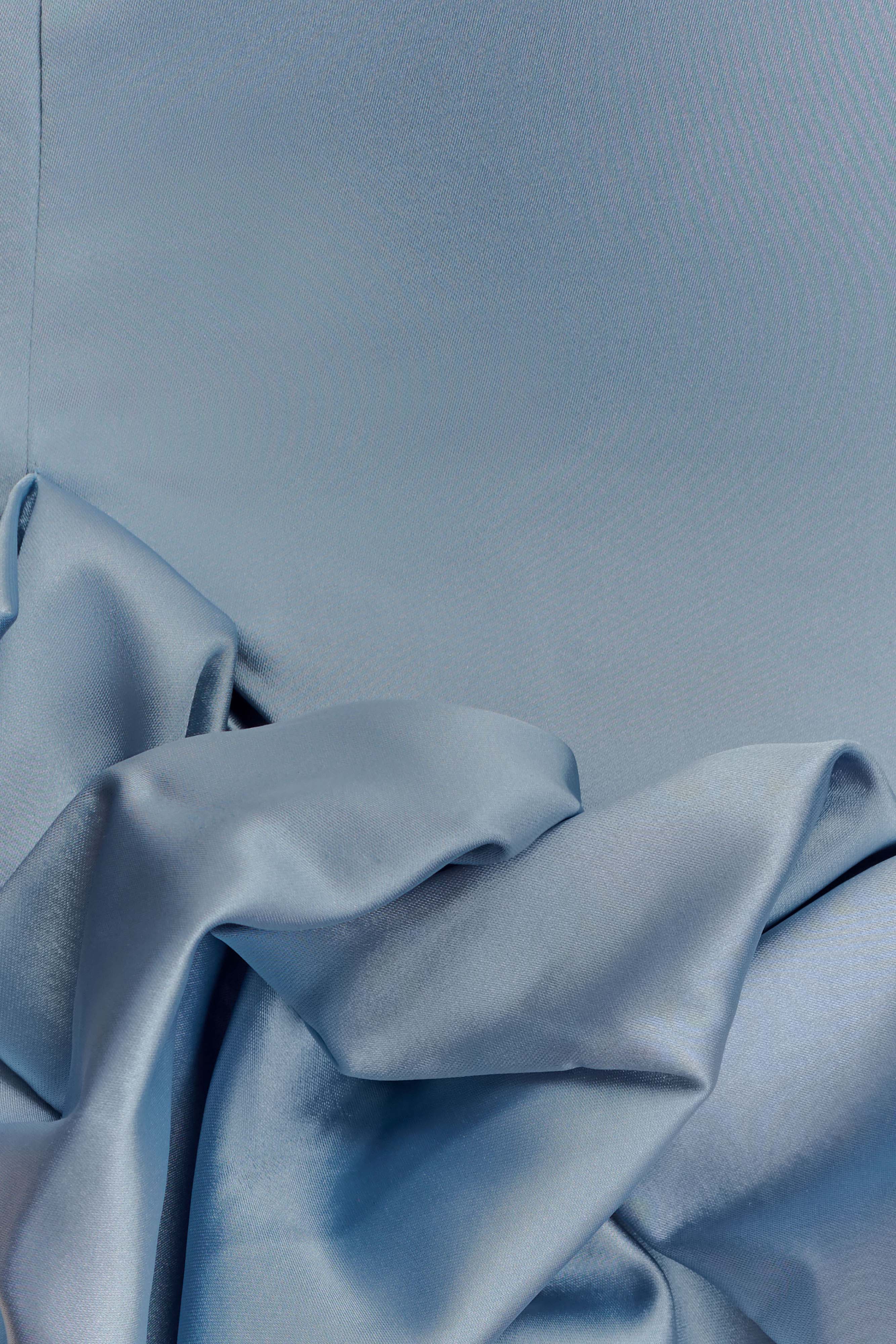 Alba Bubble Mini Dress - Cornflower Blue