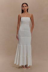 Finley Pointelle Knit Maxi Dress - Ivory