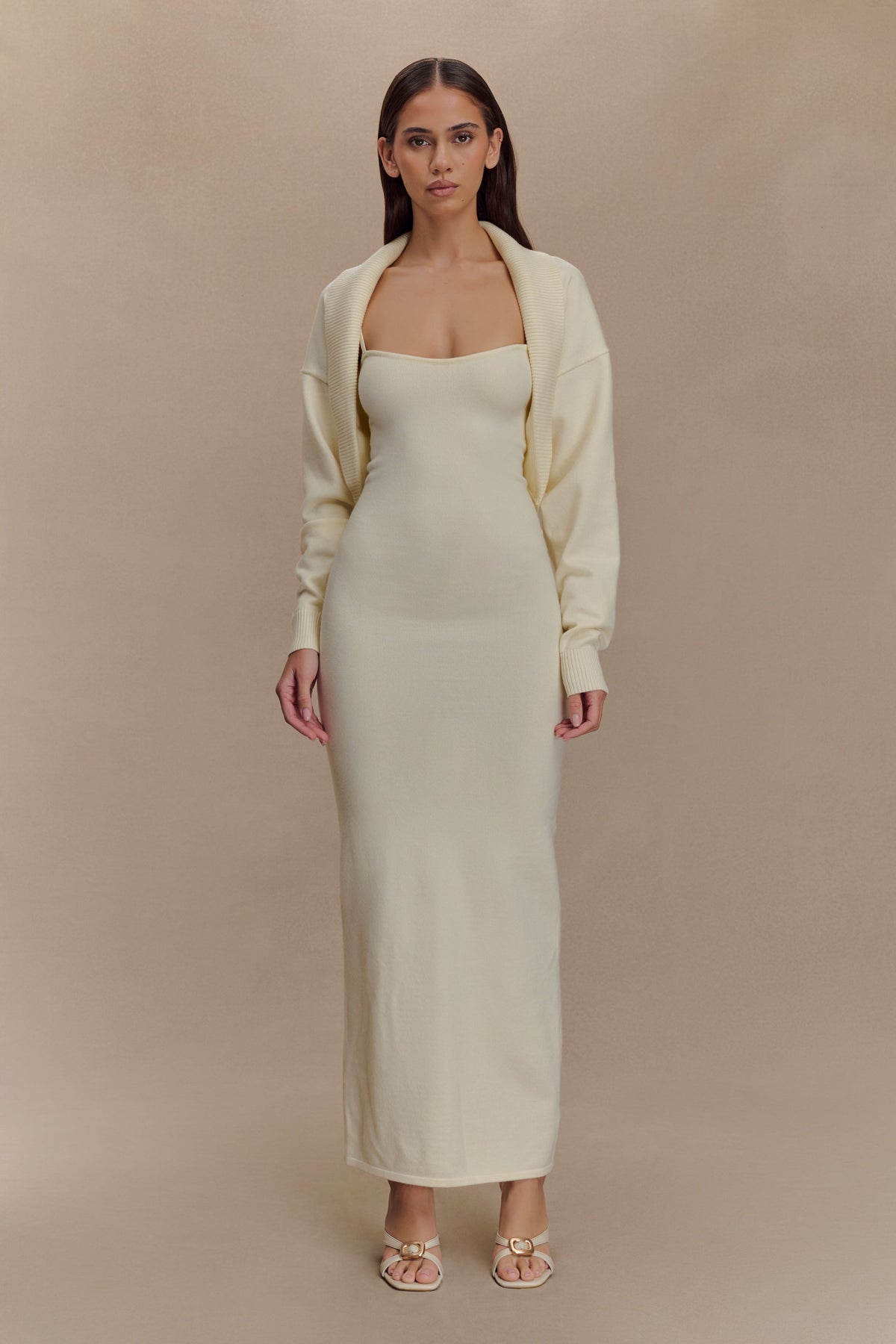 Kingston Knit Maxi Dress - Ivory