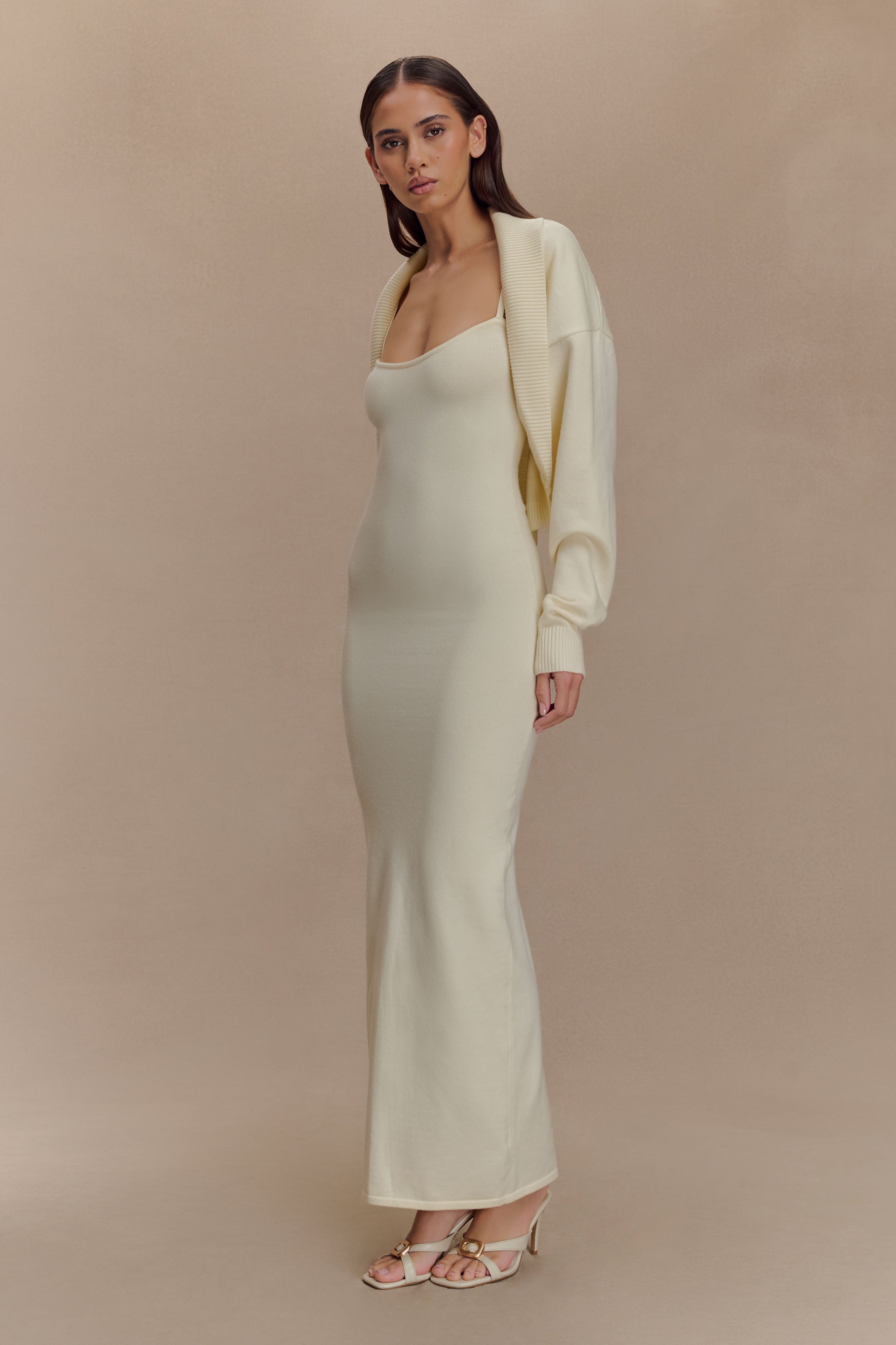 Kingston Knit Maxi Dress - Ivory