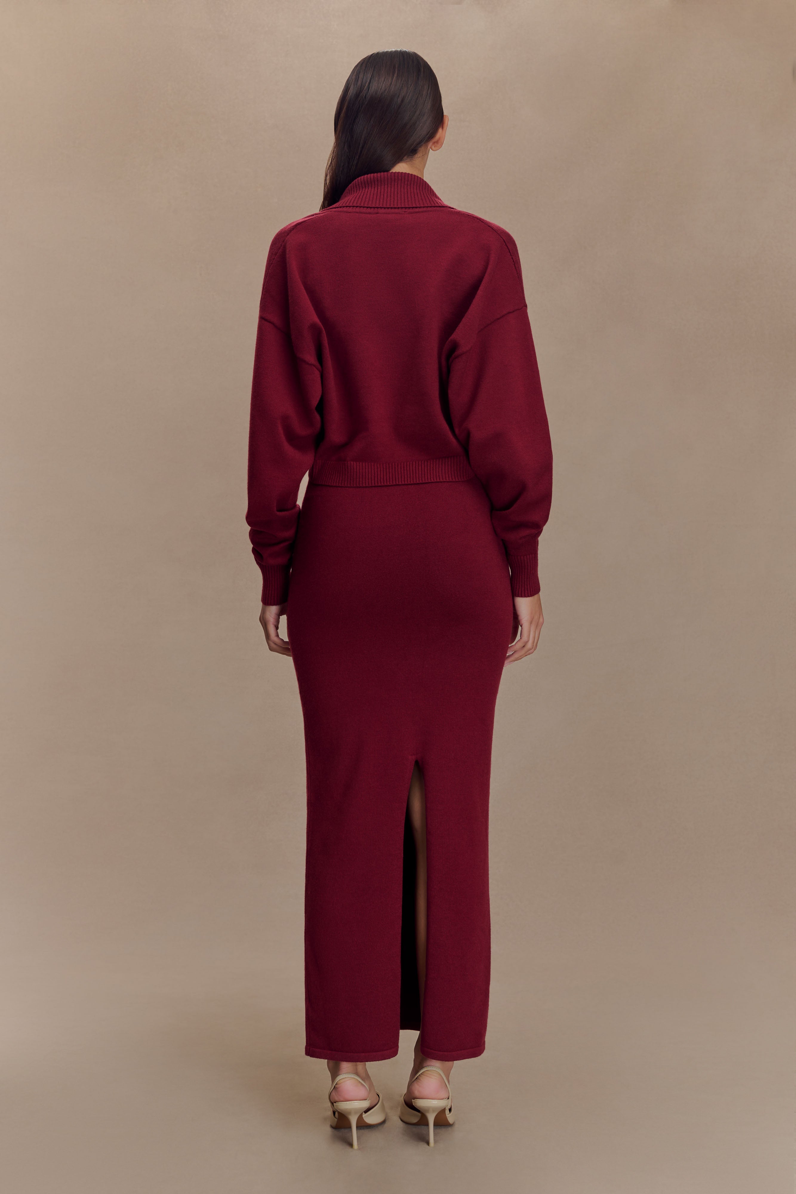 Kingston Knit Maxi Dress - Merlot