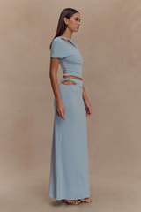 Haven Slinky Twist Top - Pale Blue