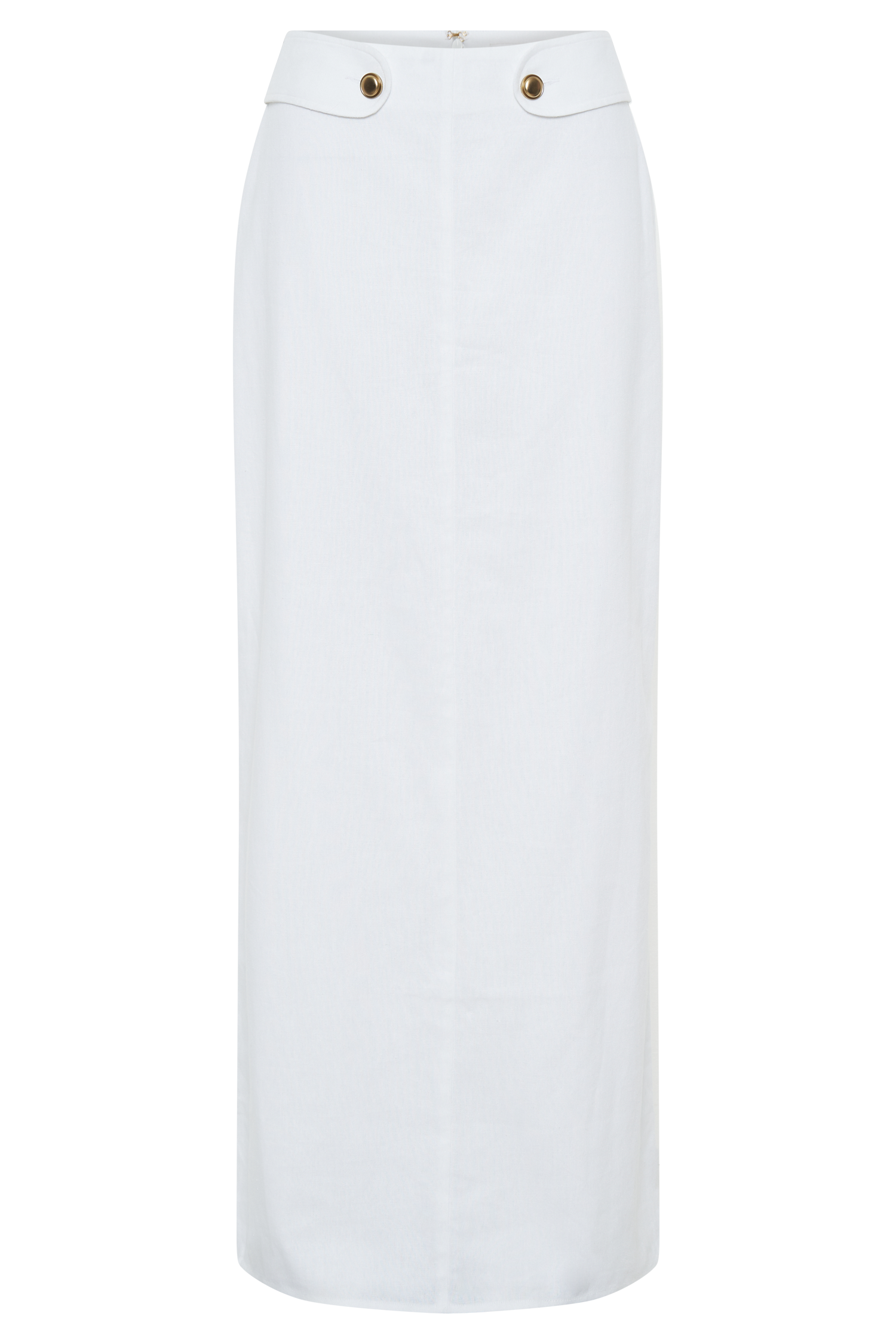 Jordan Linen Maxi Skirt - White