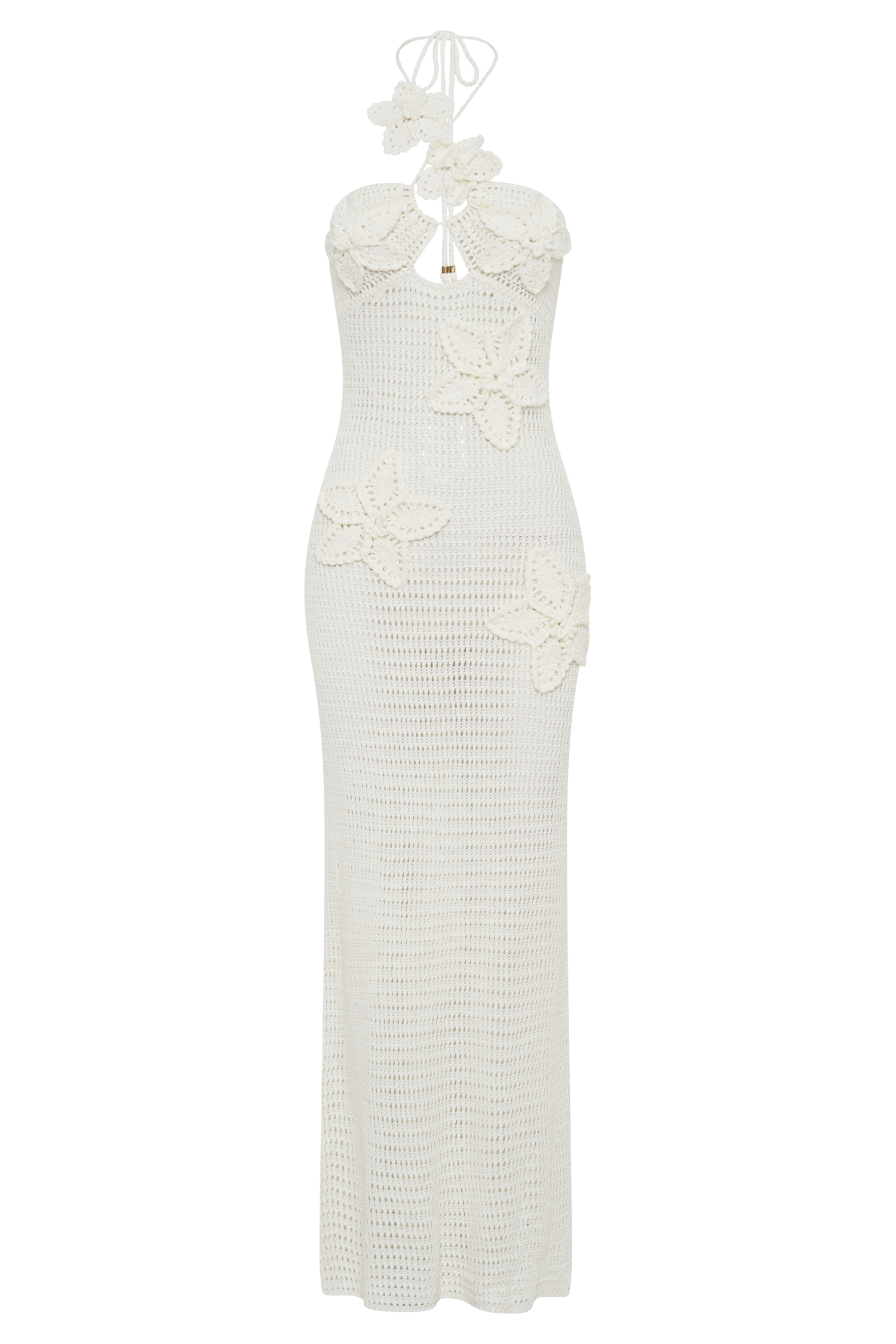 Kyla Floral Crochet Maxi Dress - Ivory