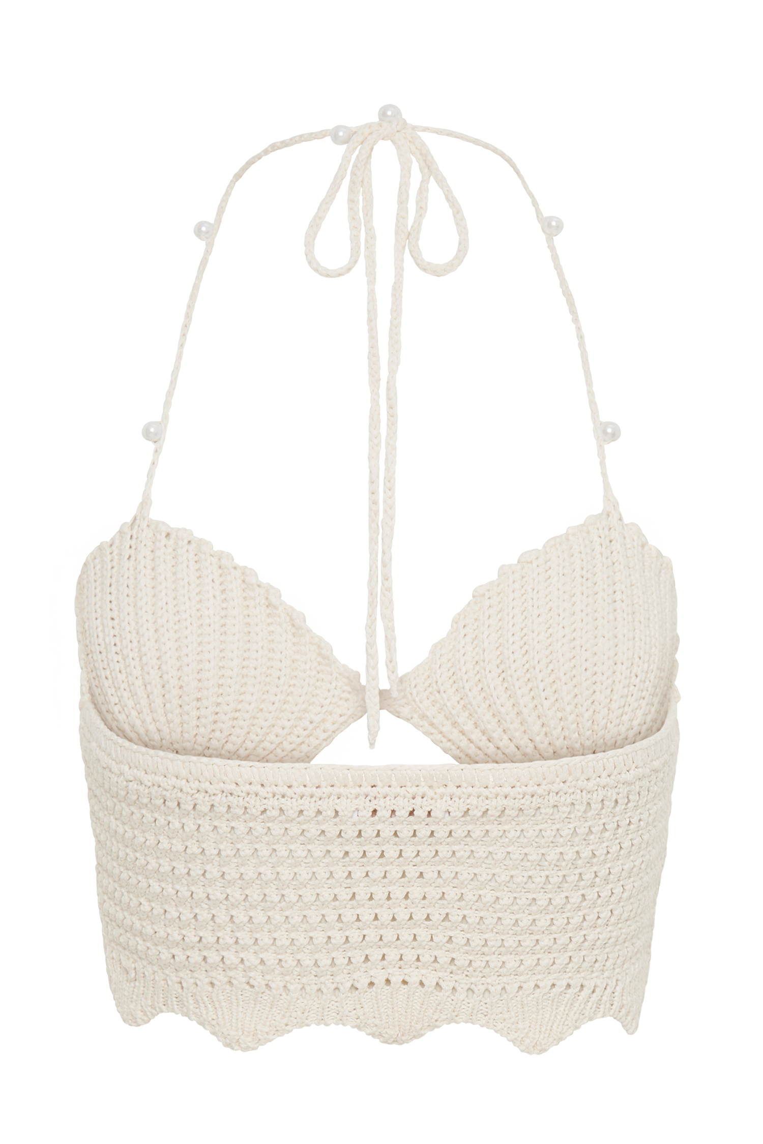 Kira Shell Cup Knit Top - Buttercream