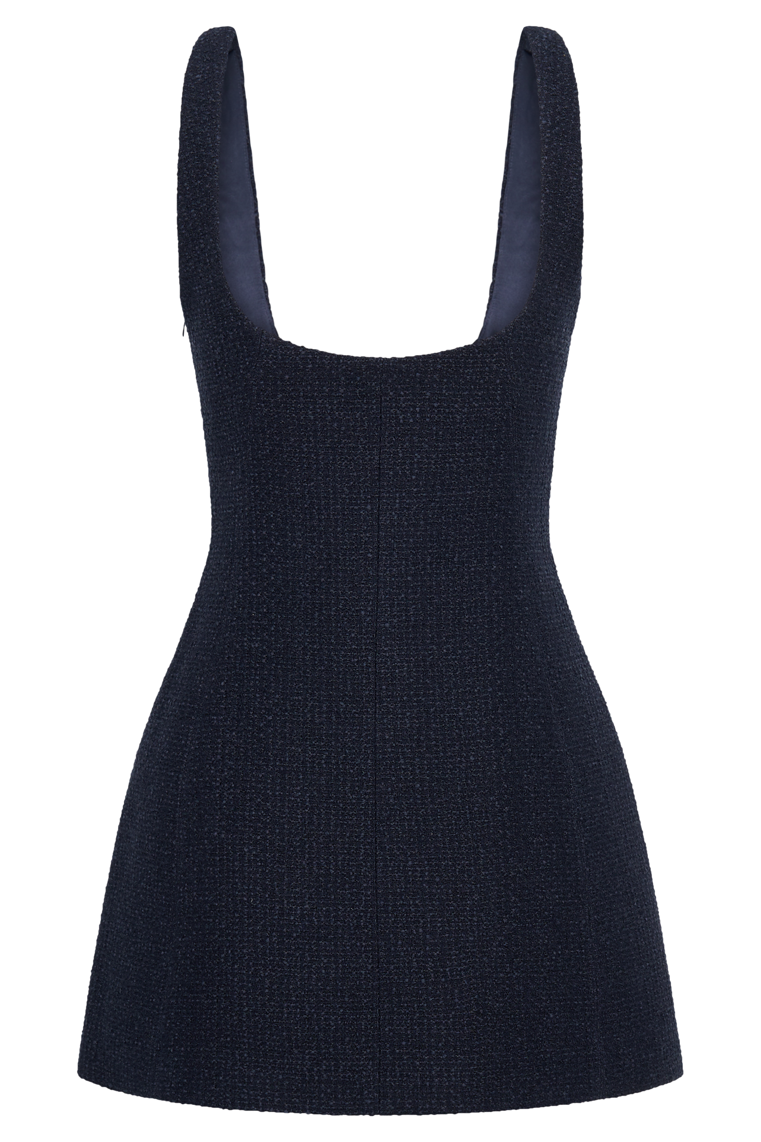 Beth Boucle Mini Dress - Navy