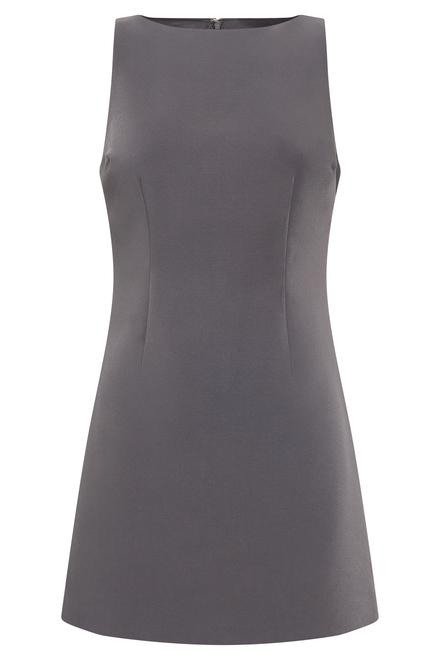 Angela Suiting Mini Dress - Charcoal