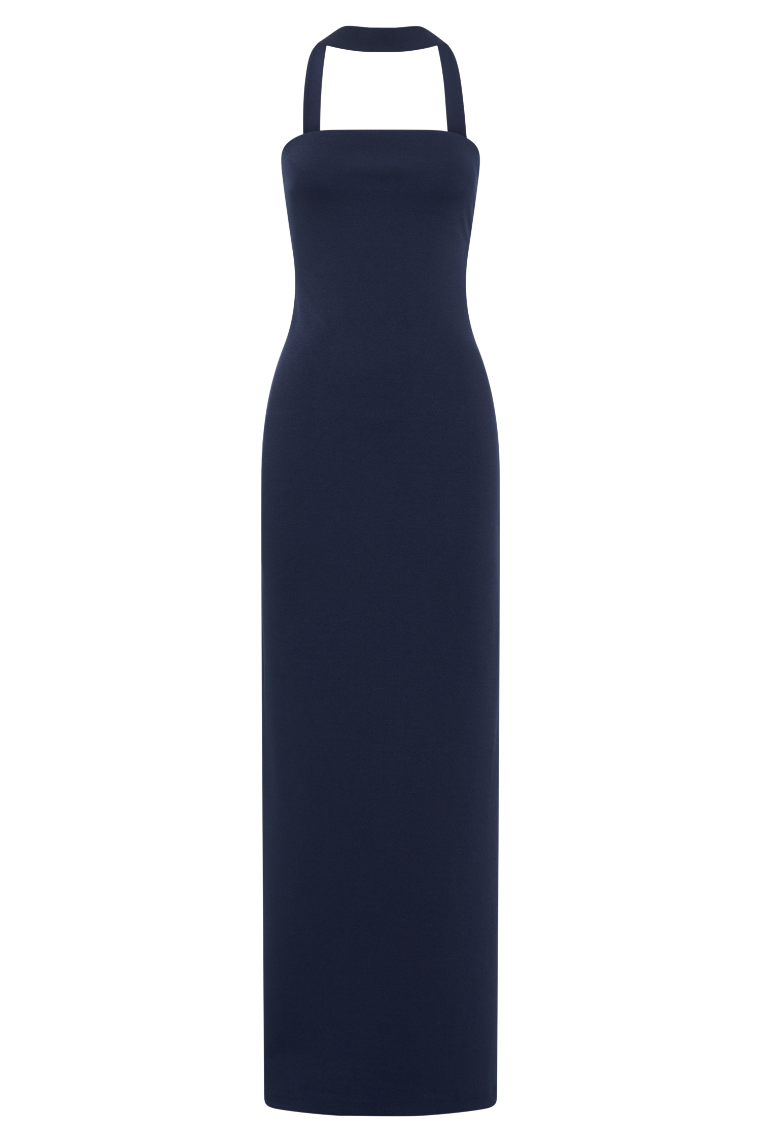 Velma Halter Collar Maxi Dress - Dark Navy