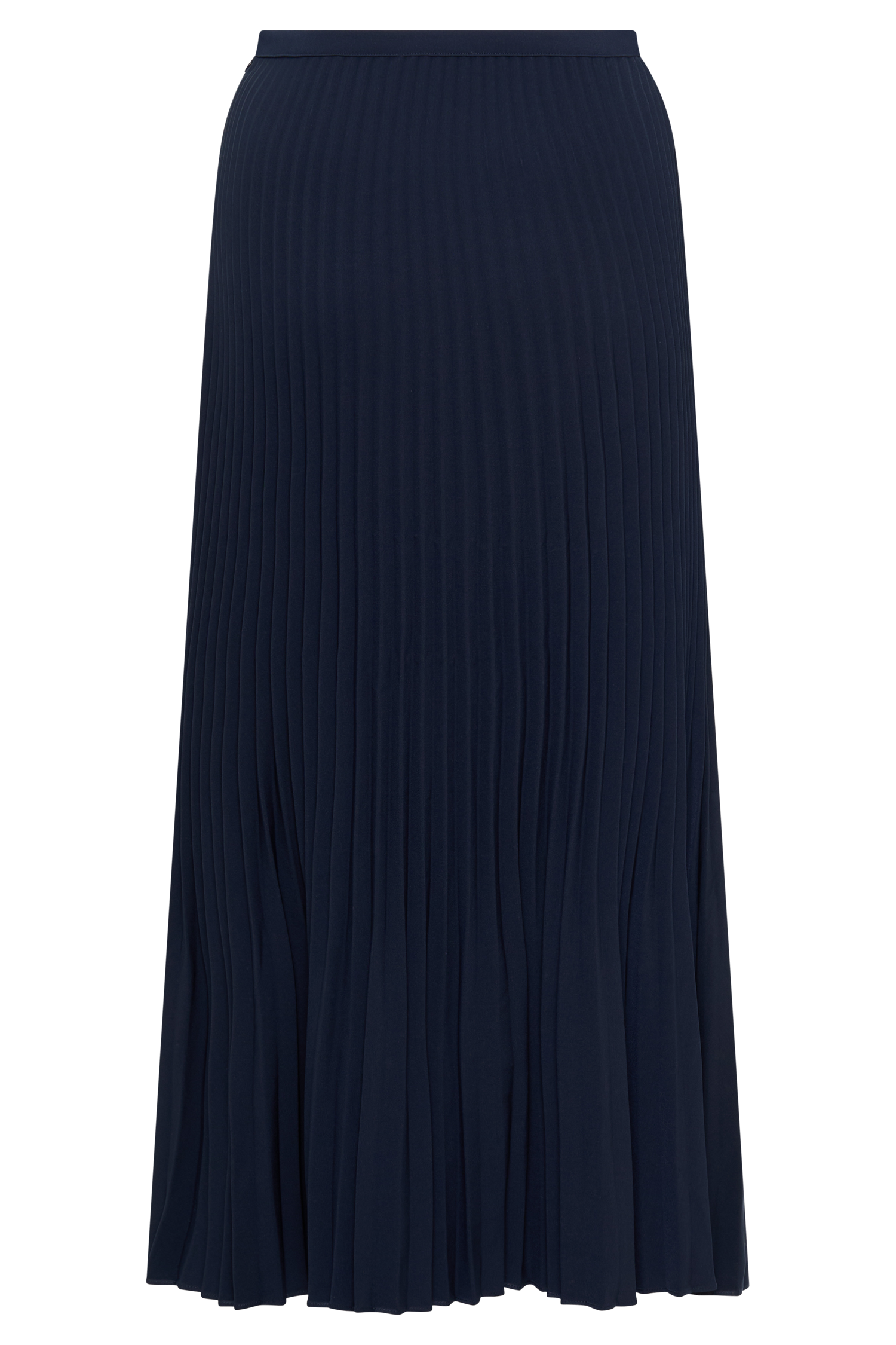 Twyla Pleated Suiting Maxi Skirt - Navy