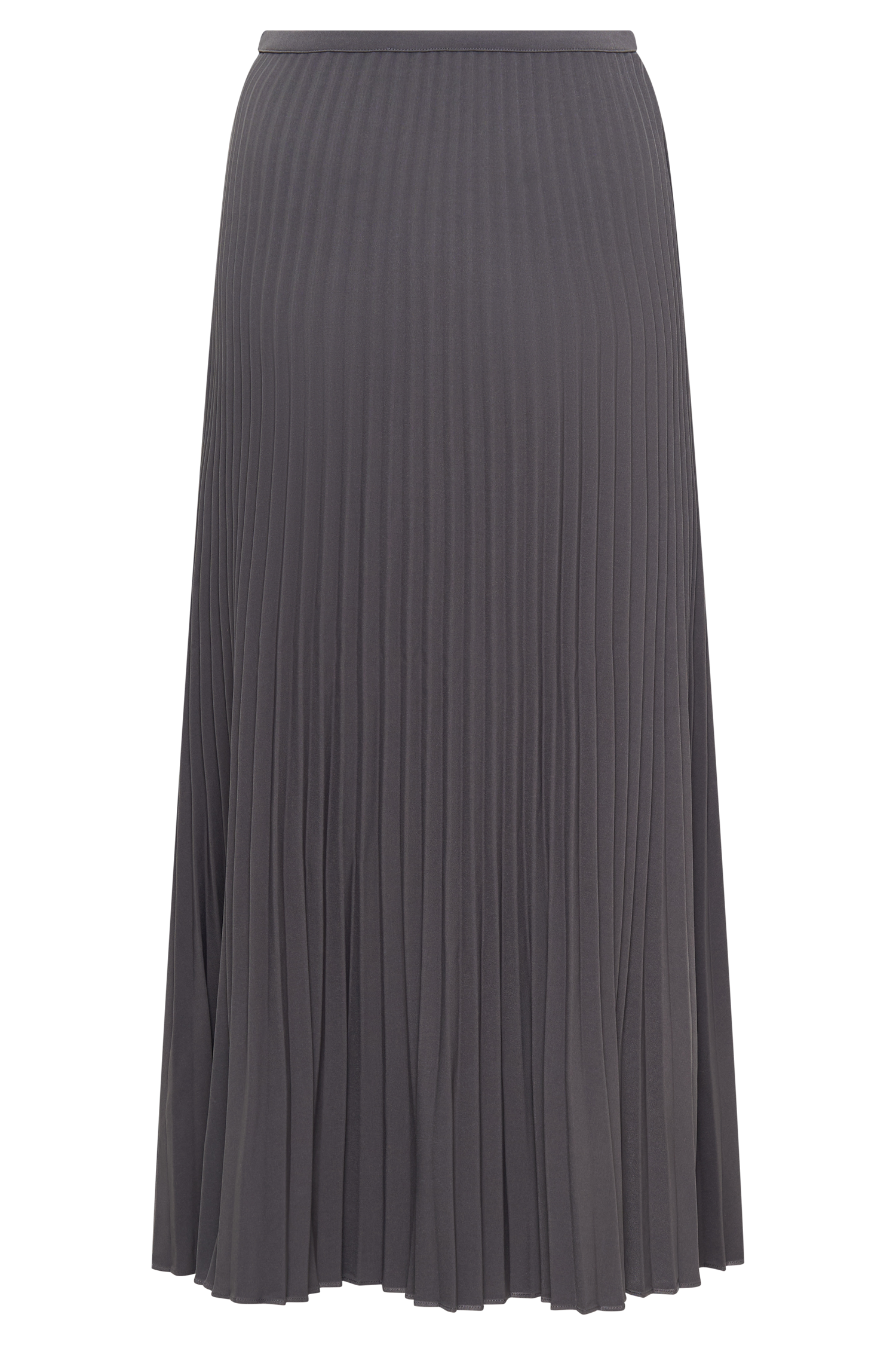 Twyla Pleated Suiting Maxi Skirt - Charcoal