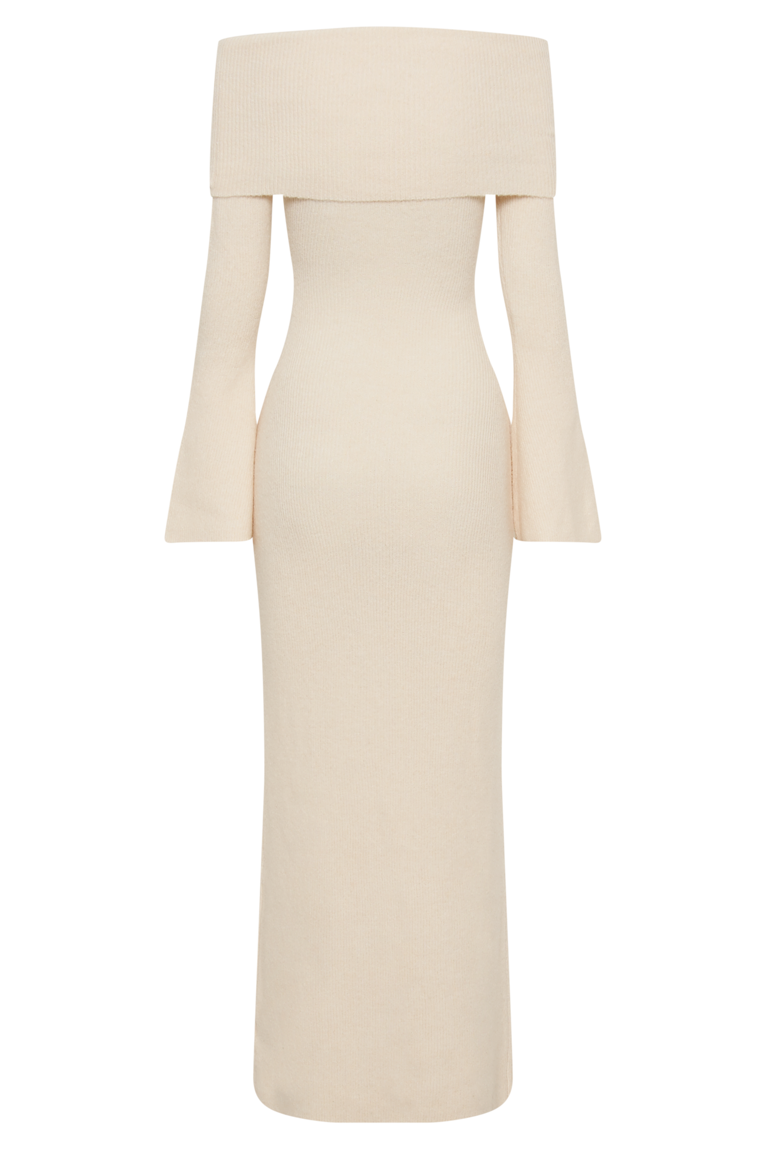 Katherine Off Shoulder Knit Maxi Dress - Ivory