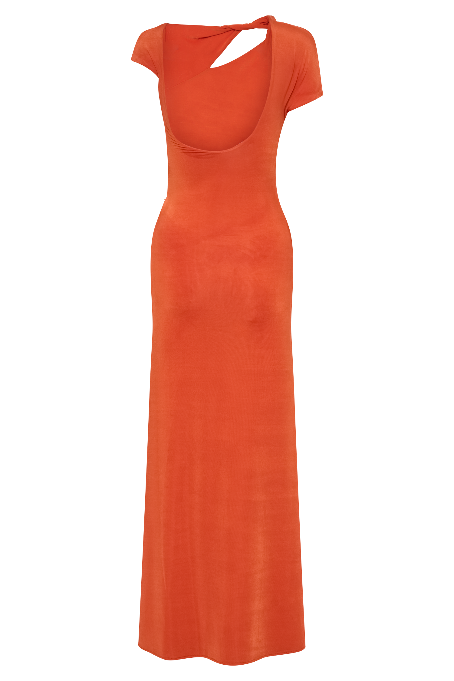 Kaida Slinky Maxi Dress With Hardware - Burnt Orange