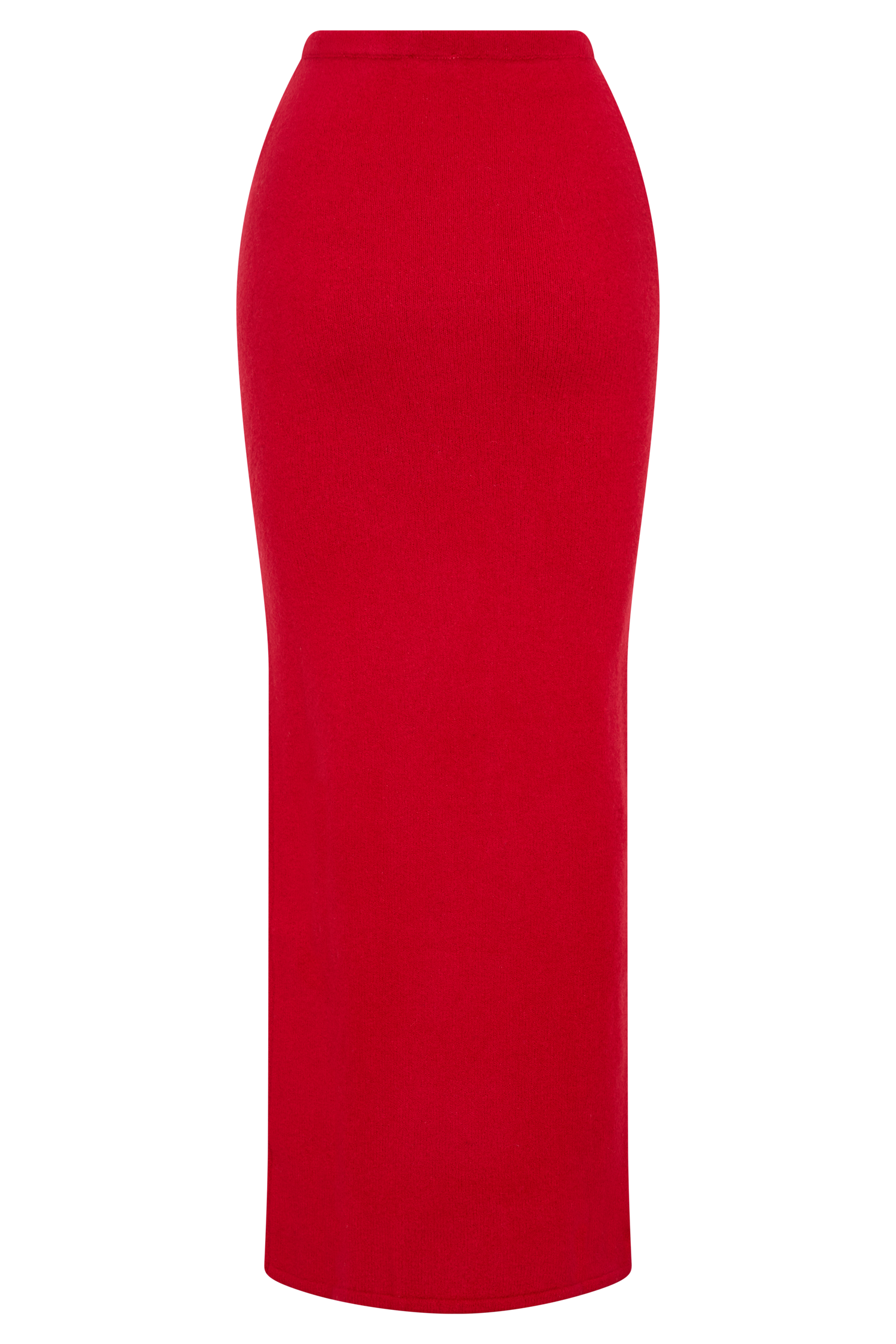 Elise Knit Maxi Skirt - Red