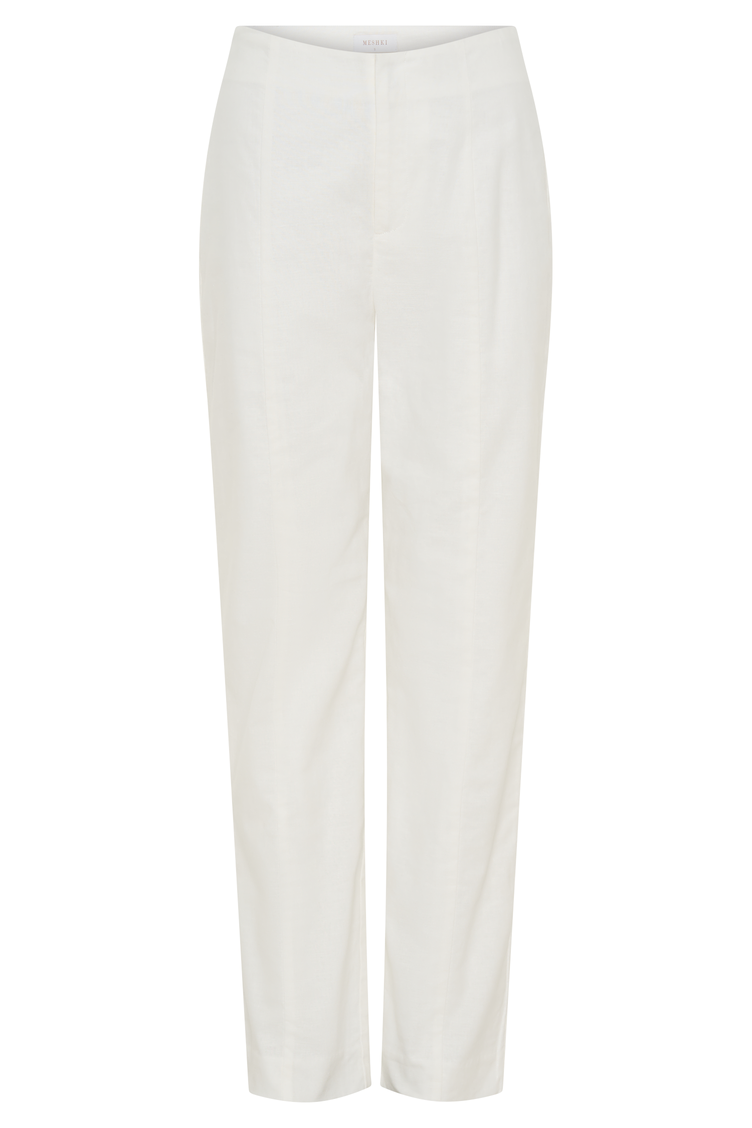 Dora Linen Straight Leg Pant - Ivory