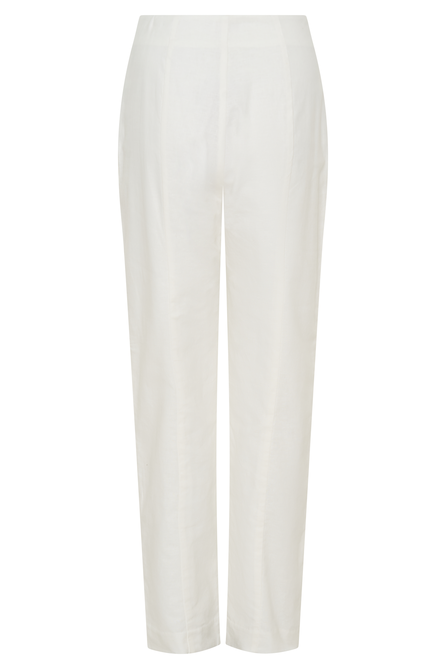 Dora Linen Straight Leg Pant - Ivory
