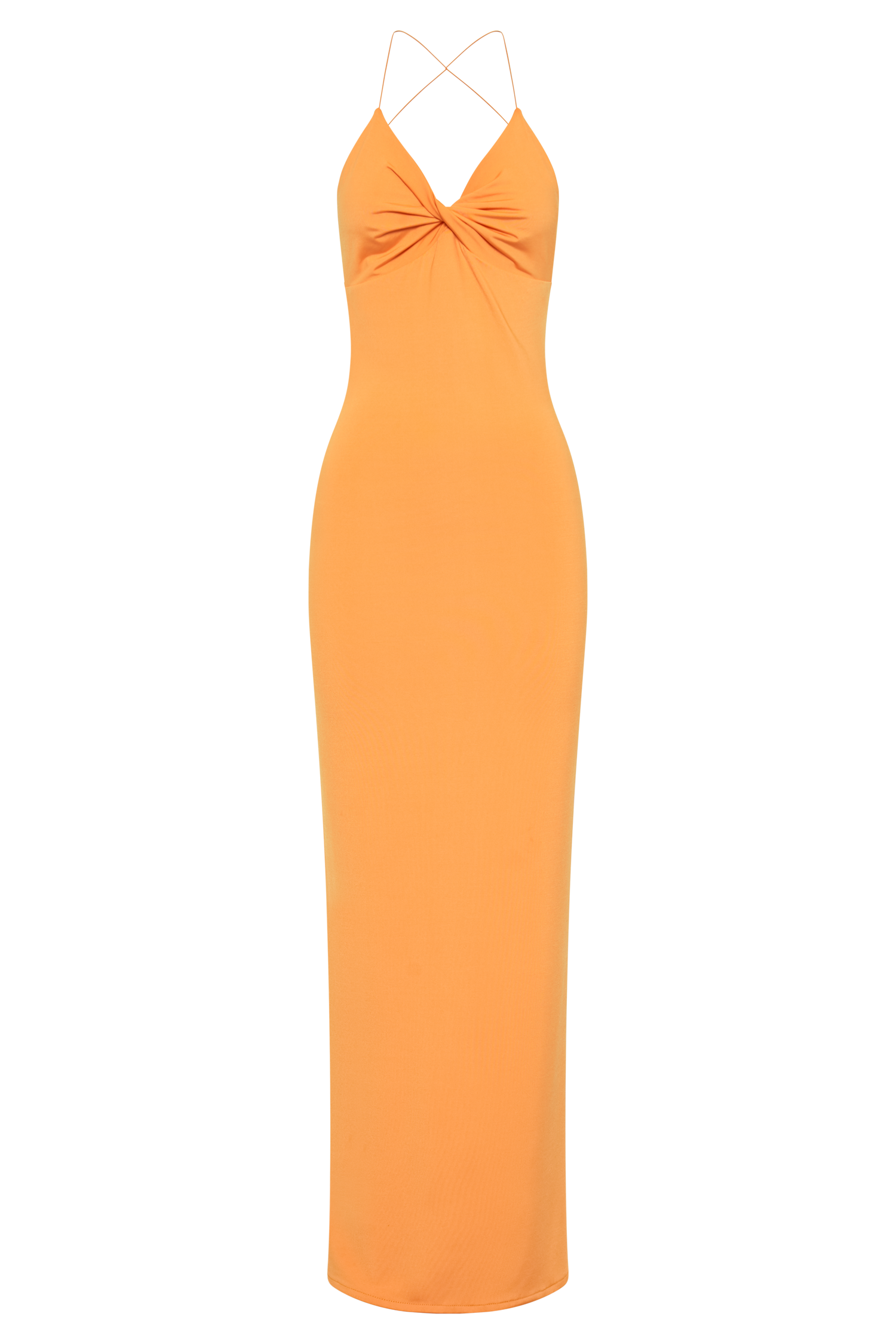 Sinead Twist Maxi Dress - Orange