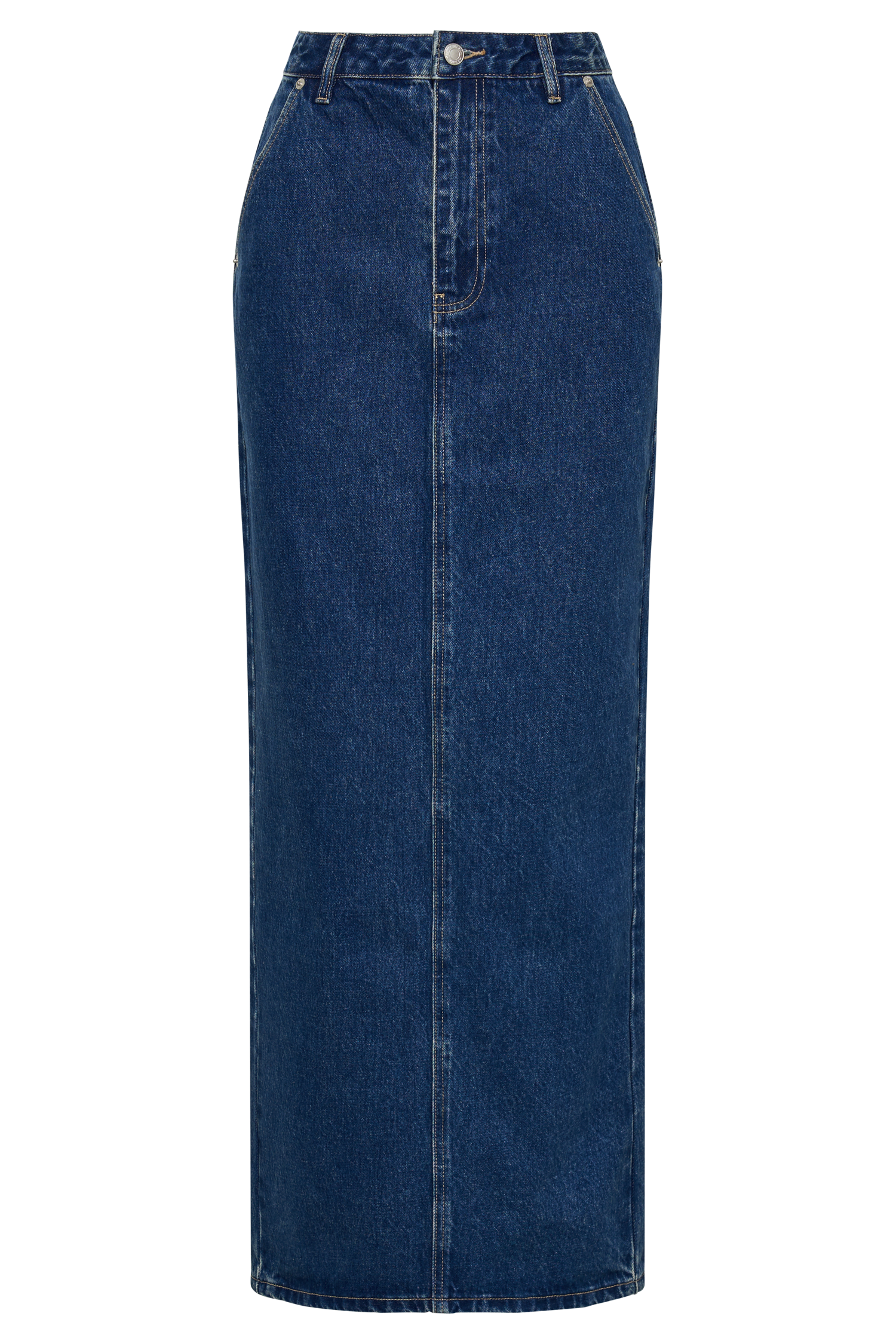 Illona Denim Maxi Skirt - Dark Blue
