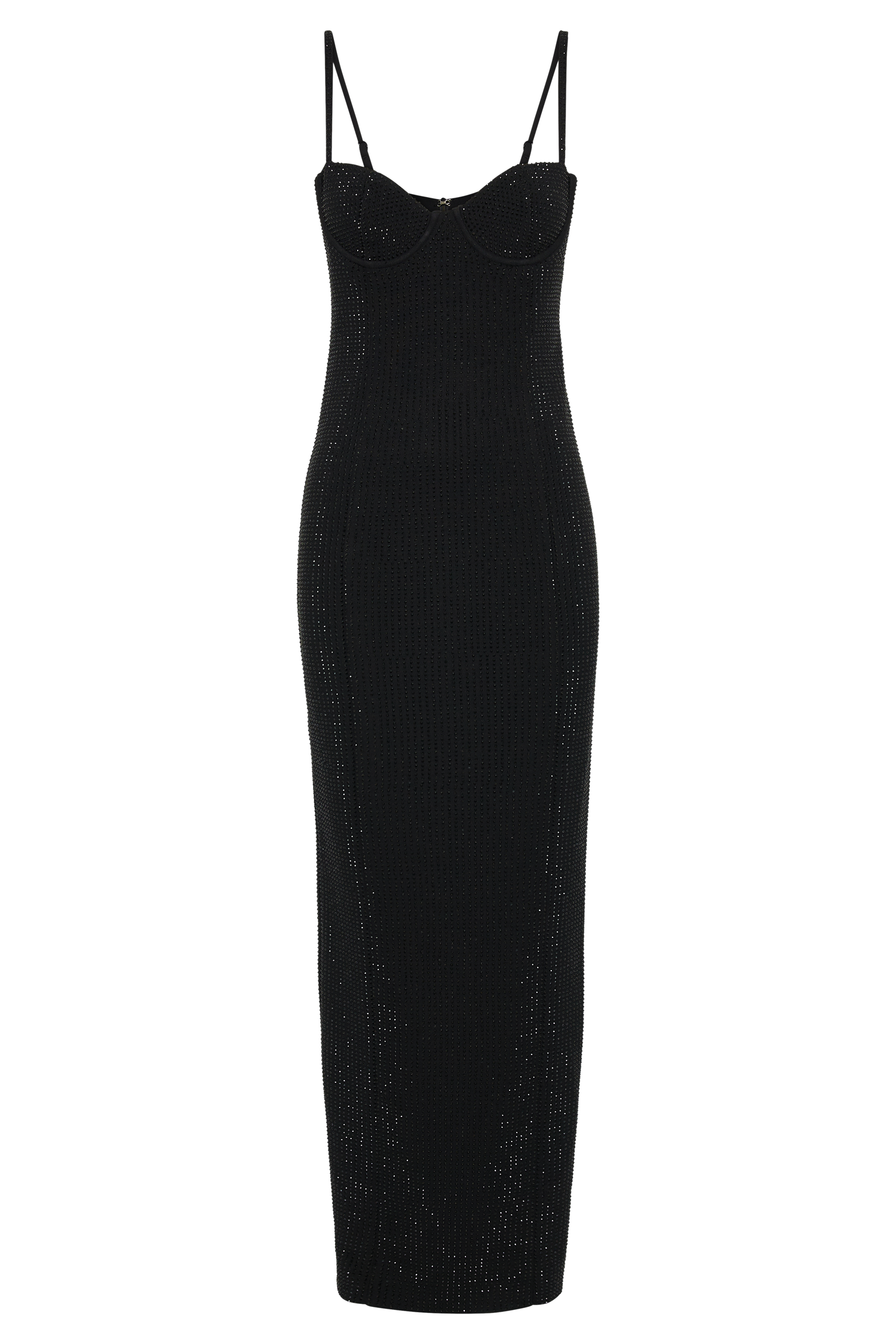 Rafaela Diamante Maxi Dress - Black