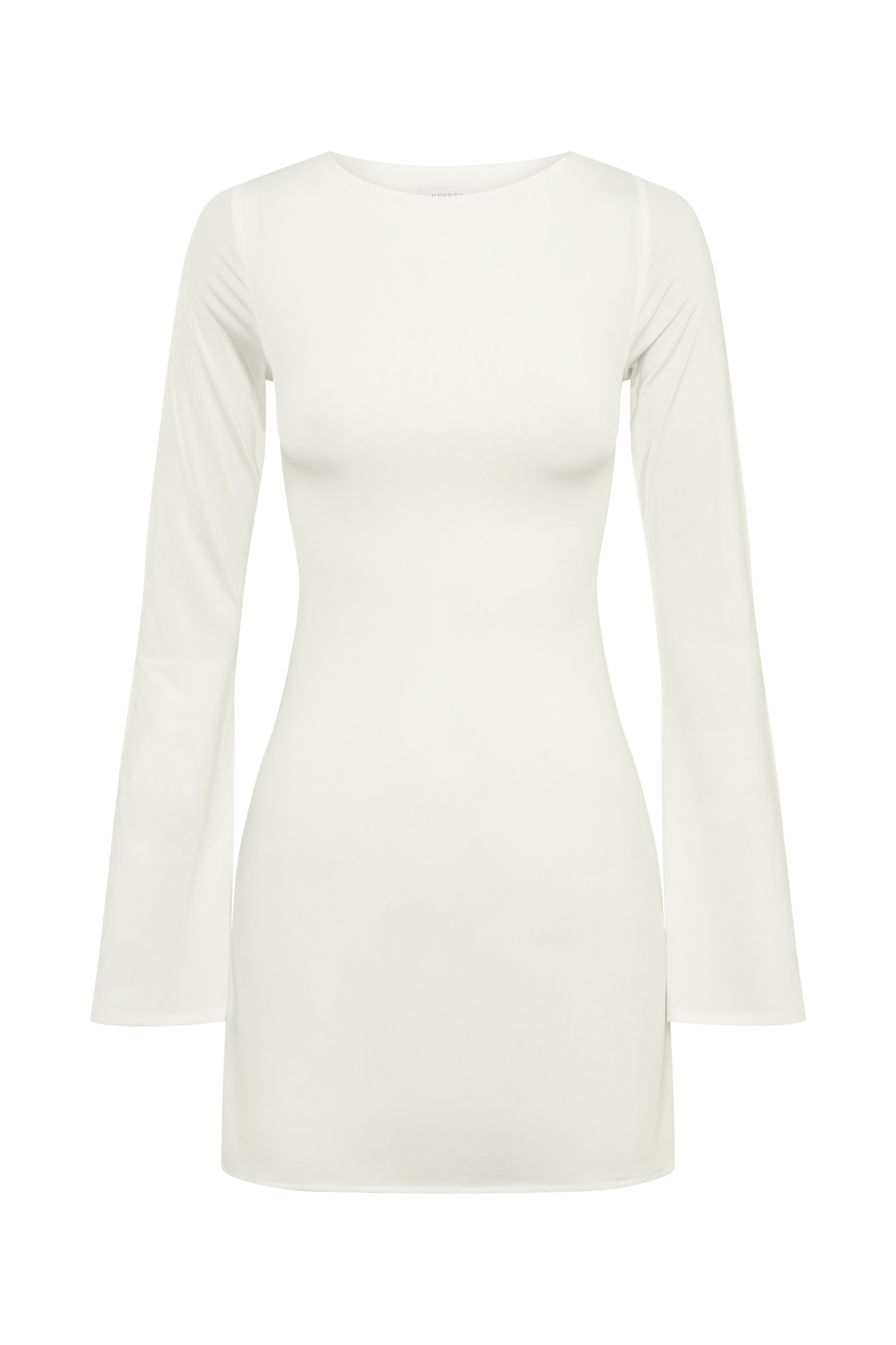 Tarna Slinky A-Line Mini Dress - White