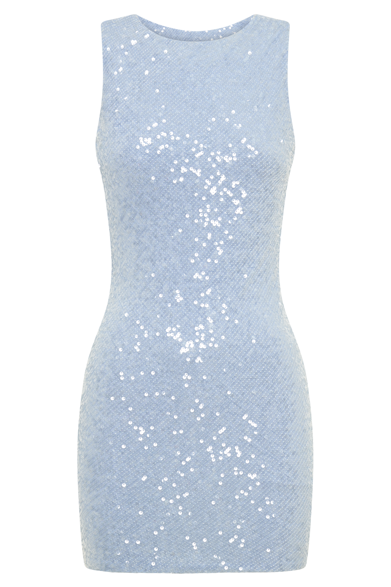 Anastasia Sequin Mini Dress - Ice Blue