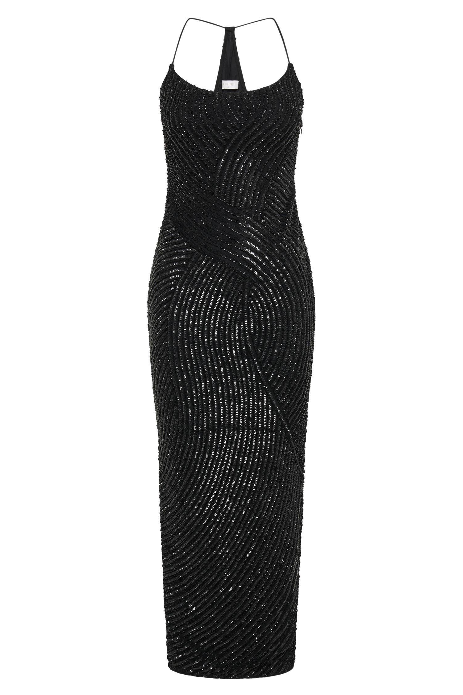 Tierra Sequin Maxi Dress - Black