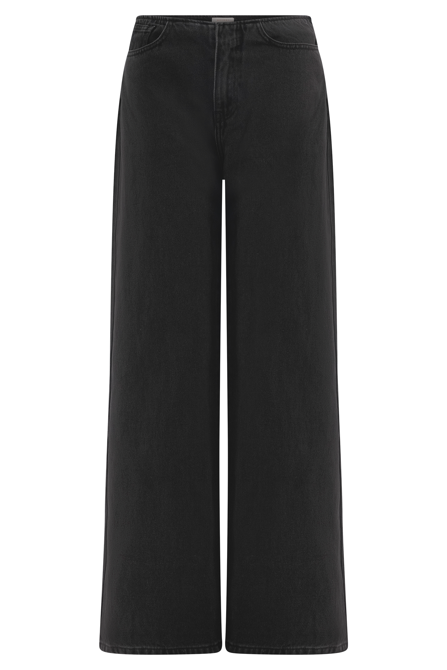 Caitlin Mid Rise Denim Flare Jeans - Washed Black