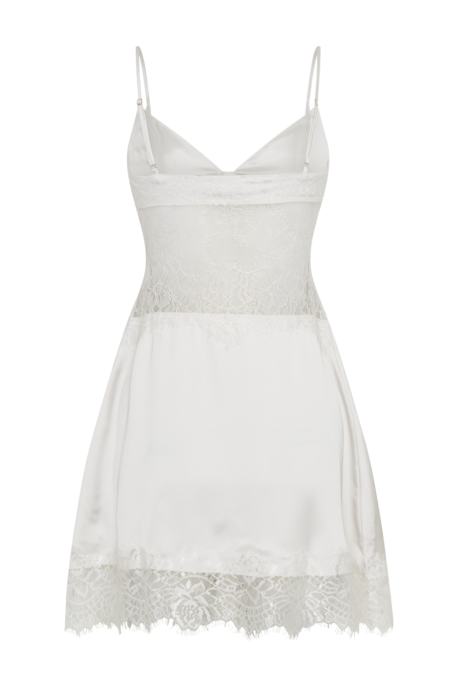 Emmett Lace Slip Dress - White
