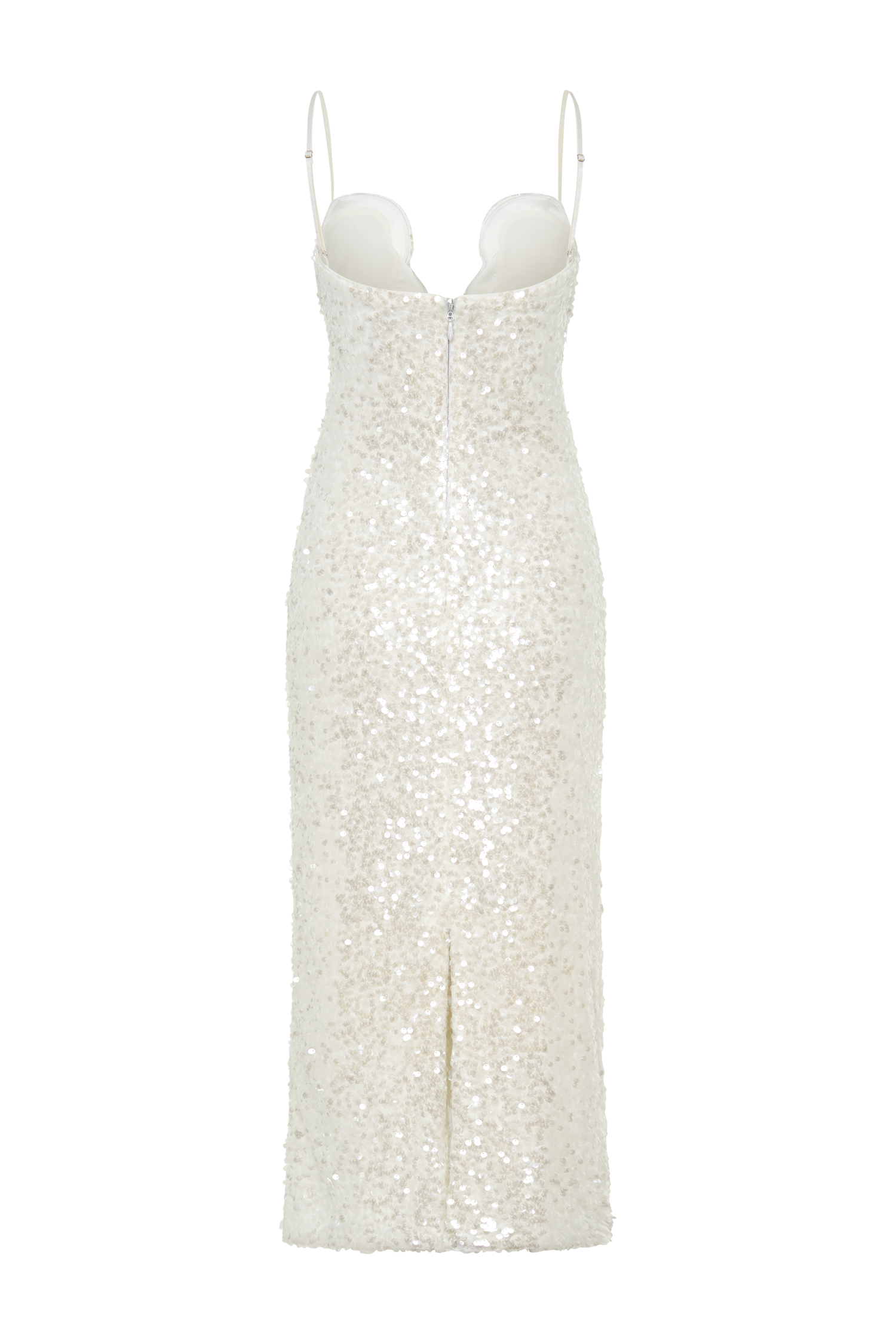 Makari Sequin Maxi Dress - White