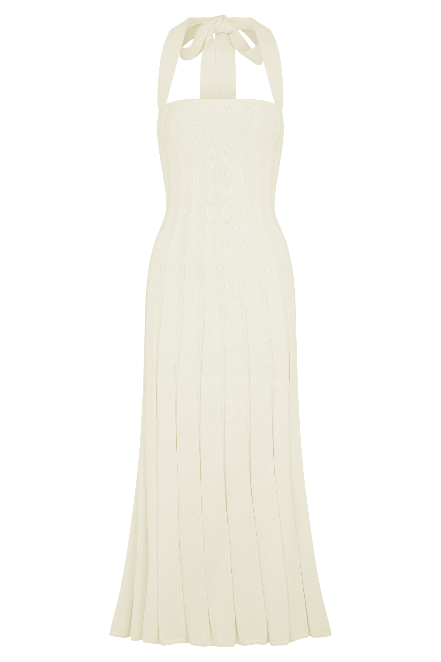 Jacqui Halter Knit Midi Dress - Ivory