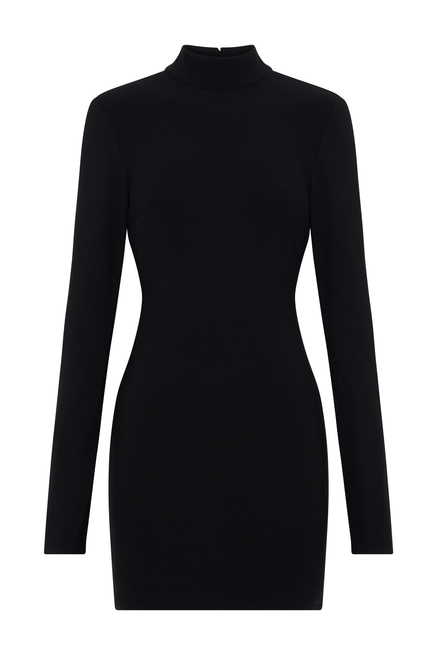 Agatha Crepe Pearl Mini Dress - Black