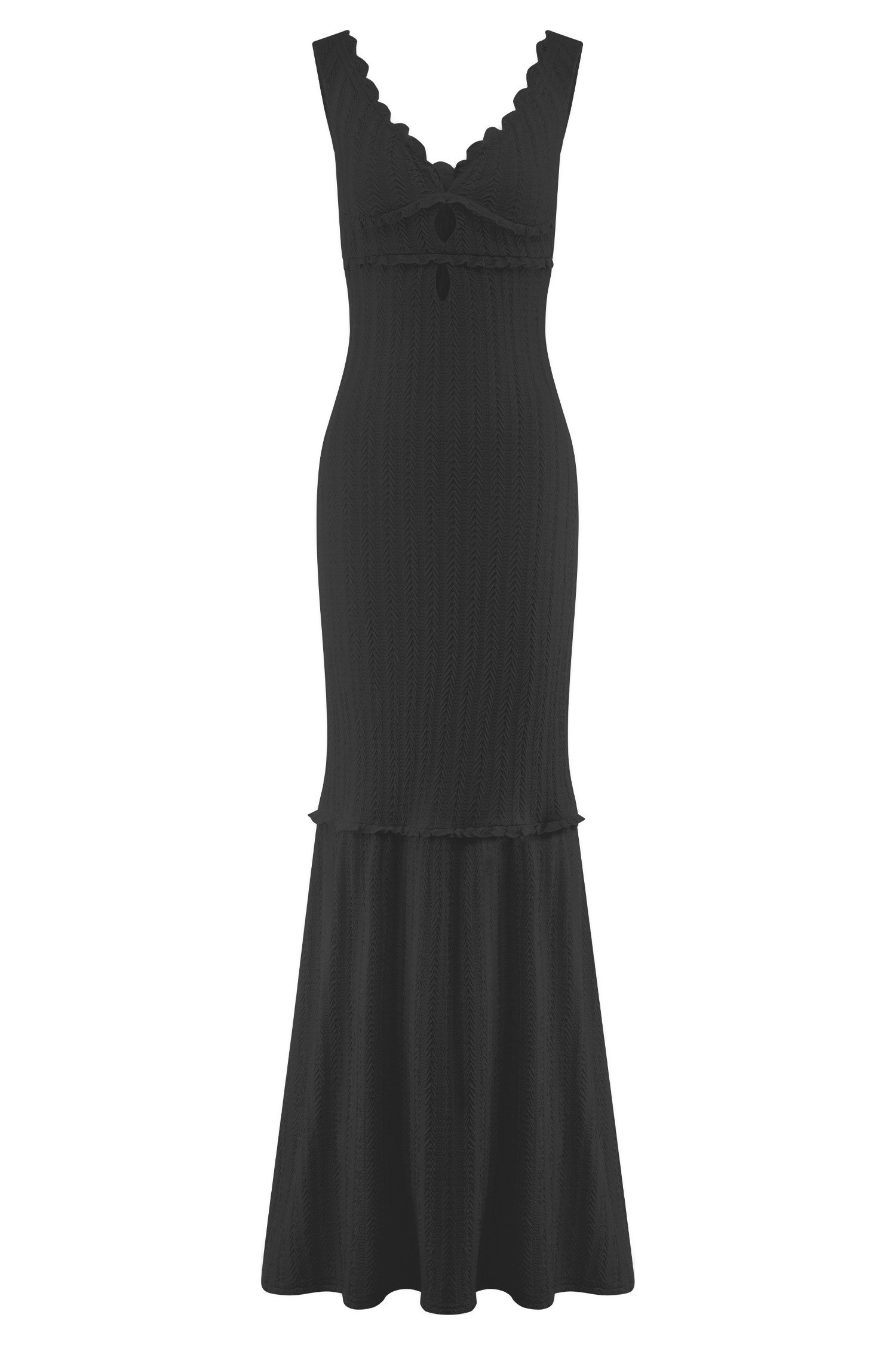 Natalie Off Shoulder Maxi Dress - Black